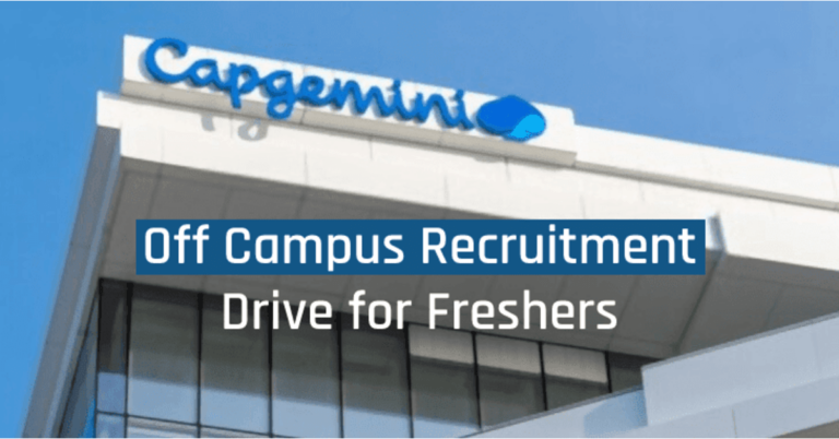 Capgemini Off Campus 2023